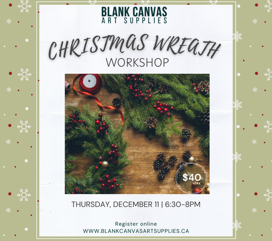 Workshop: Christmas Wreaths, December 11th 6:30-8pm