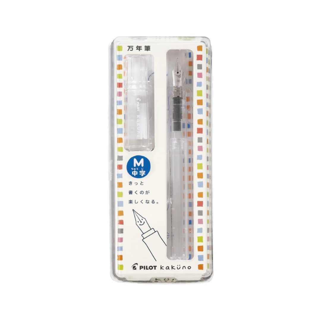 Pilot Kakuno Fountain Pen - Clear (Medium)