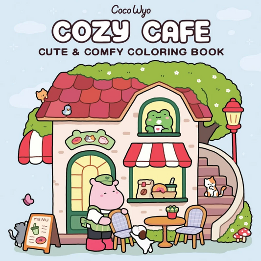 Coco Wyo "Cozy Cafe" Colouring Book