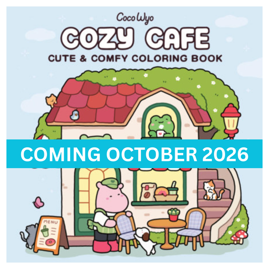 Coco Wyo "Cozy Cafe" Colouring Book {OCTOBER 2026}