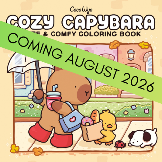 Coco Wyo "Cosy Capybara" Colouring Book {AUGUST 2026}