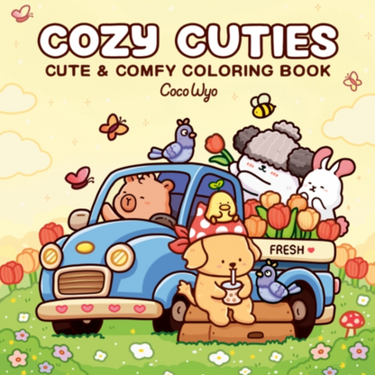 Coco Wyo "Cozy Cuties" Colouring Book