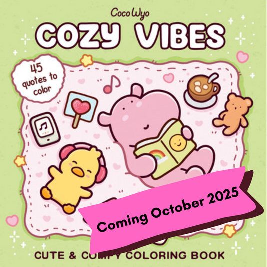 Coco Wyo "Cozy Vibes" Colouring Book