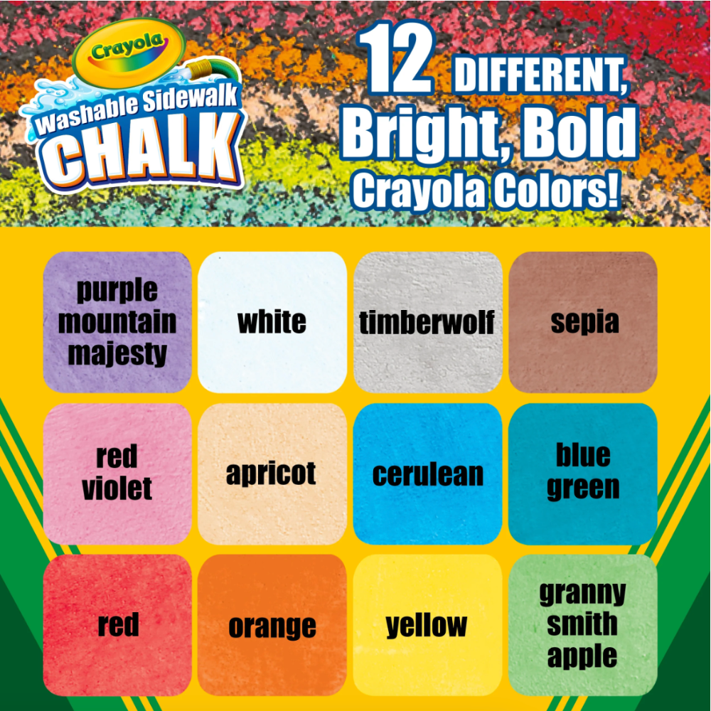 Crayola Sidewalk Chalk Set of 12