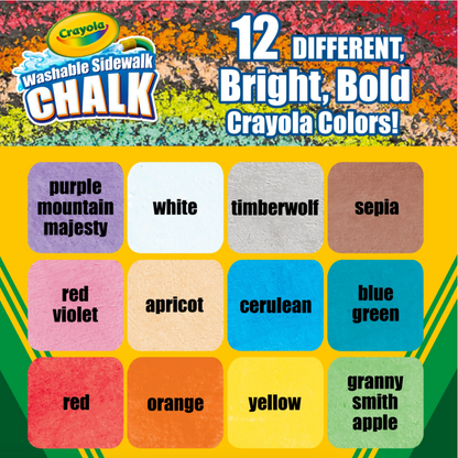 Crayola Sidewalk Chalk Set of 12