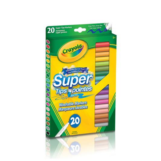 Crayola Super Tips Washable Markers Set of 20