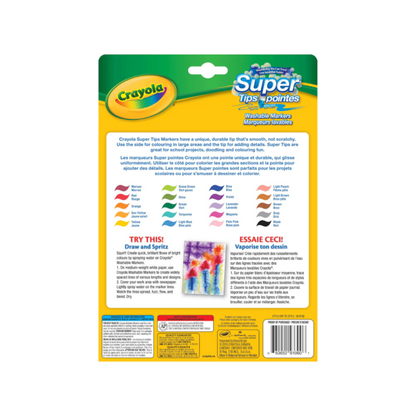 Crayola Super Tips Washable Markers Set of 20