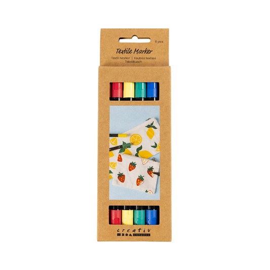 Creativ Textile Markers Set of 6 (Standard Colours)