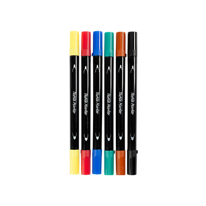 Creativ Textile Markers Set of 6 (Standard Colours)