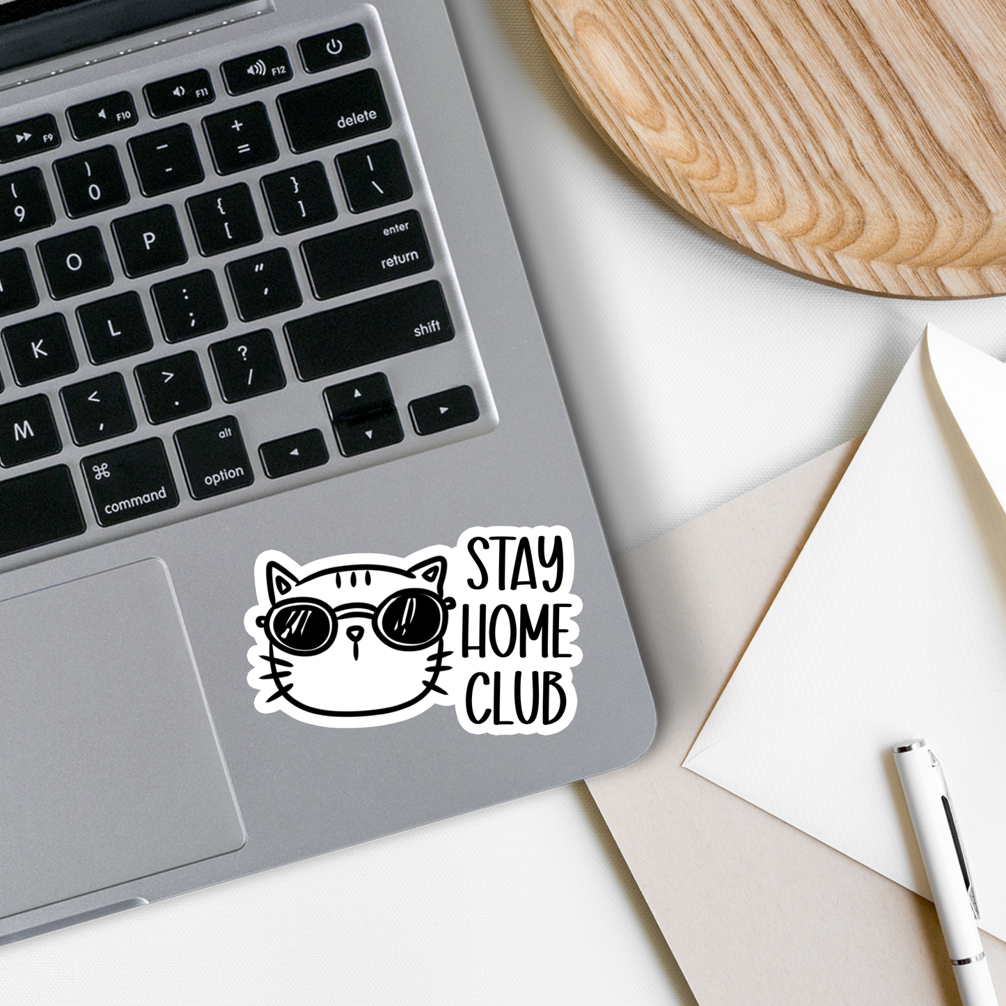 "Stay Home Club" Sticker