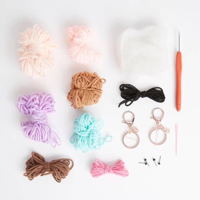 Crochet Key Ring Craft Kit "Time For Treats Duo"