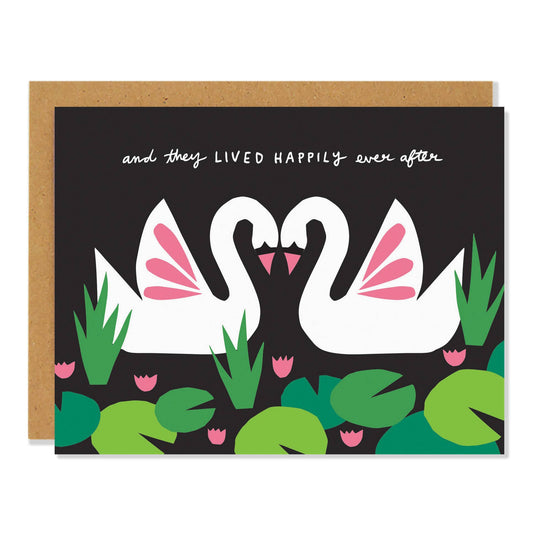 🇨🇦 Swan Wedding - Greeting Card
