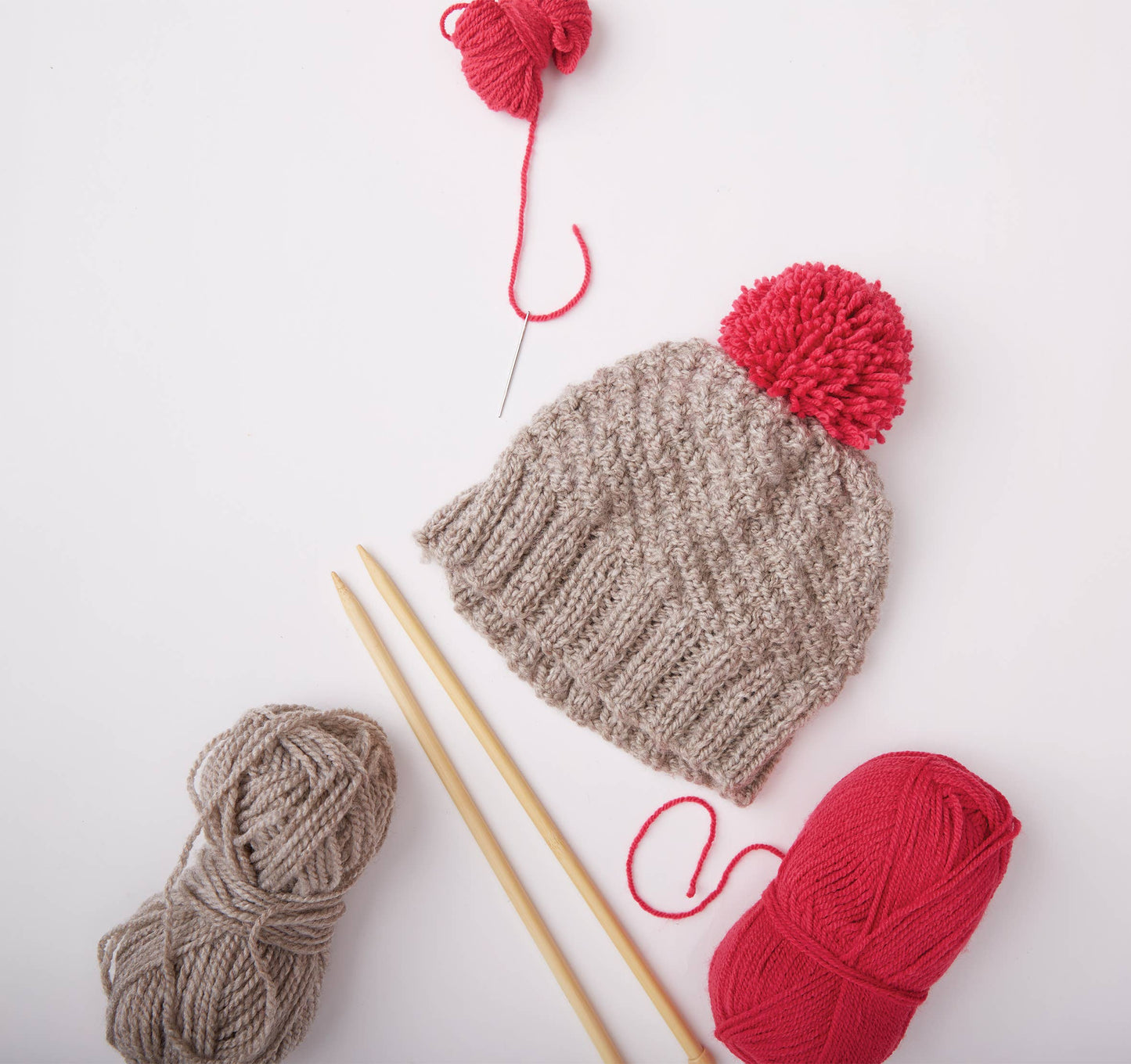 Knitted Pom-Pom Hat Kit