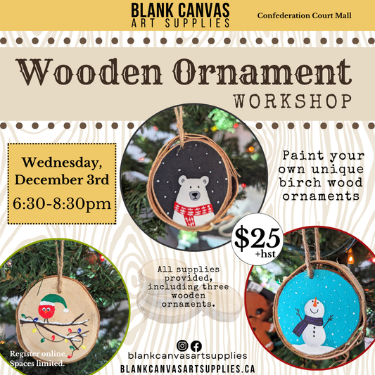 Workshop: Painted Ornaments, December 3rd 6-8pm