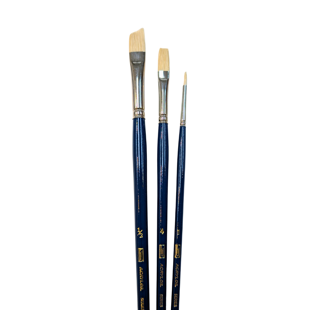 HJ Acryloil Hog Bristle Brush Sets