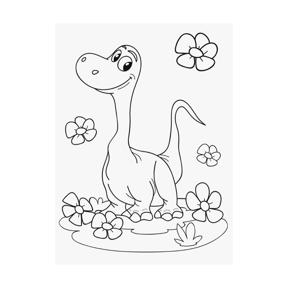 Kids Colouring Book "Dinosaurs"
