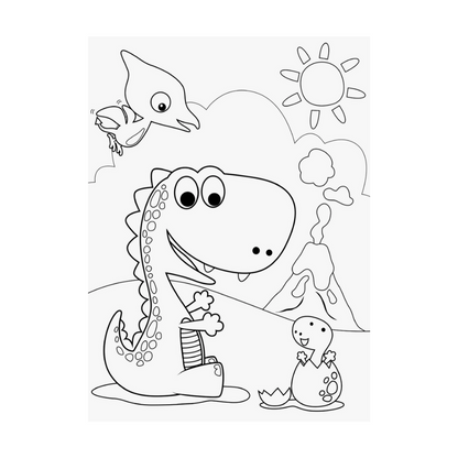 Kids Colouring Book "Dinosaurs"