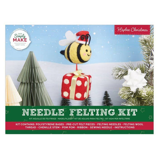 Needle Felting Kit "HappBee & Present"