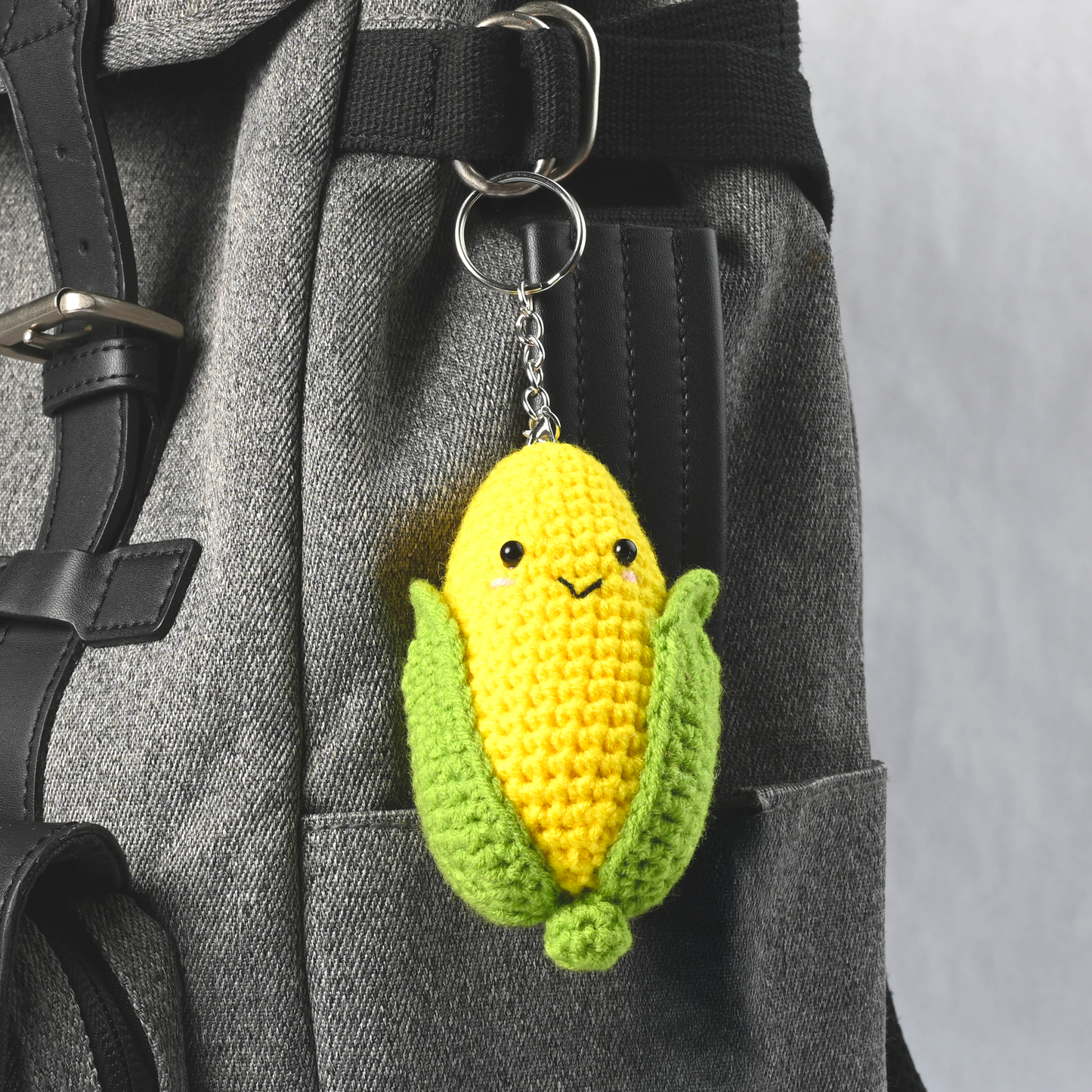 "Corn on the Cob" DIY Keychain Crochet Kit