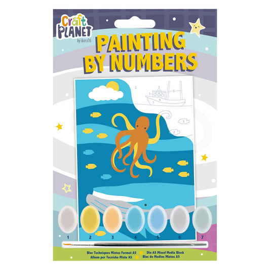 Mini Paint By Numbers Kit "Underwater"