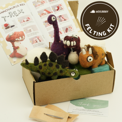 DIY Needle Felting Dinosaur Kit – Craft 4 Dino Friends