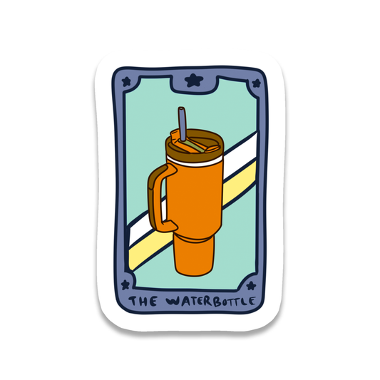 "The Waterbottle Tarot Card" Sticker