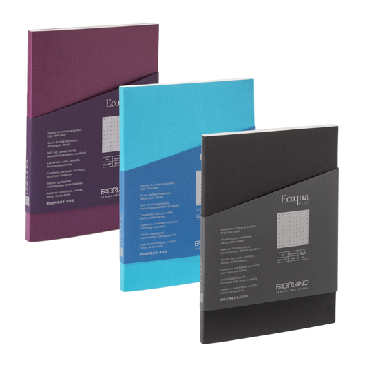 Fabriano ECOQUA Plus Dot Matrix Notebooks A5 (Glue-bound)