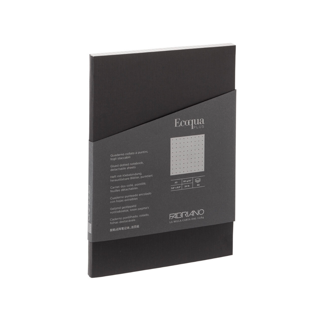 Fabriano ECOQUA Plus Dot Matrix Notebooks A5 (Glue-bound)