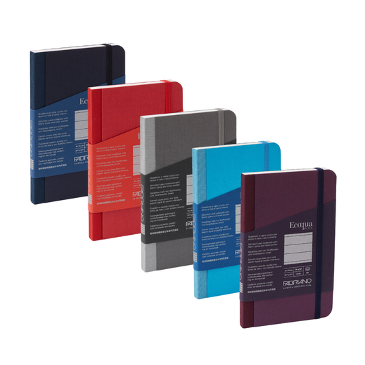 Fabriano ECOQUA Plus Fabric-bound Lined Notebooks 3.5x5.5"