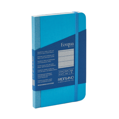 Fabriano ECOQUA Plus Fabric-bound Lined Notebooks 3.5x5.5"