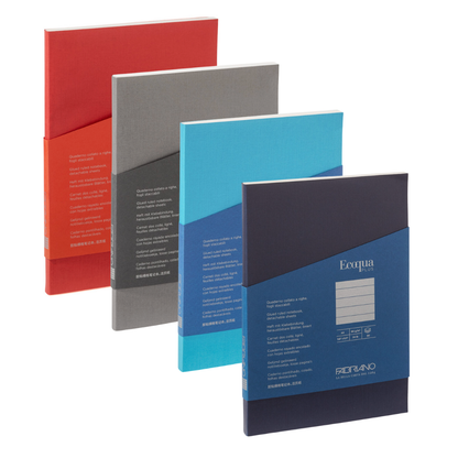 Fabriano ECOQUA Plus Lined Notebooks A5 (Glue-bound)