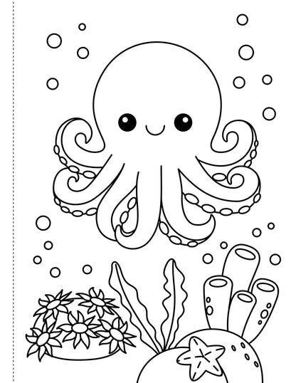 "Under the Sea" Kids Colouring Book