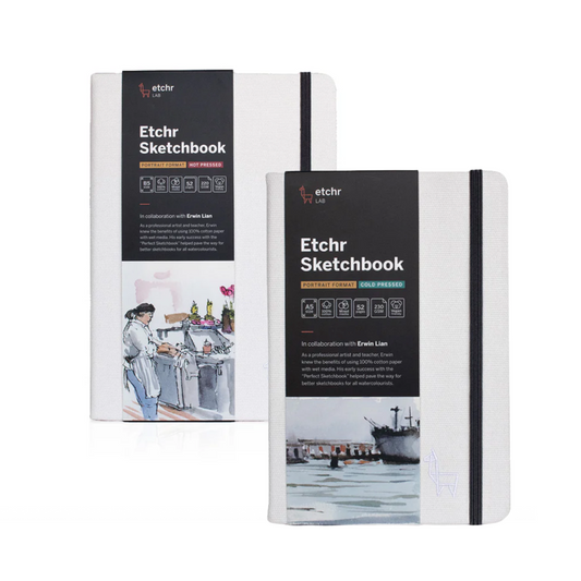 Etchr Portrait Watercolour Sketchbooks