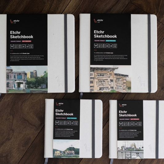 Etchr Square Watercolour Sketchbooks