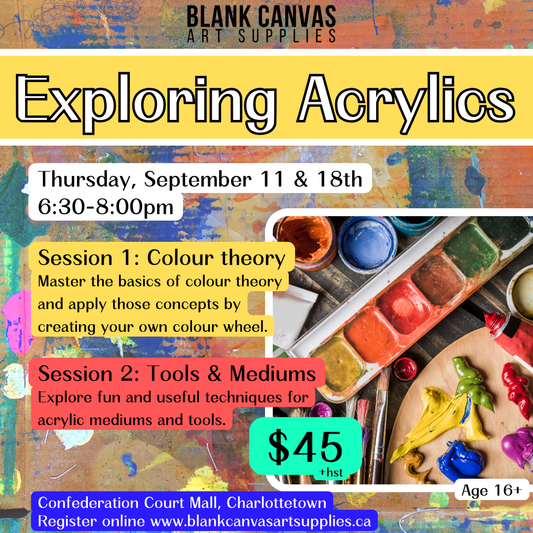Exploring Acrylics September 11 & 18th