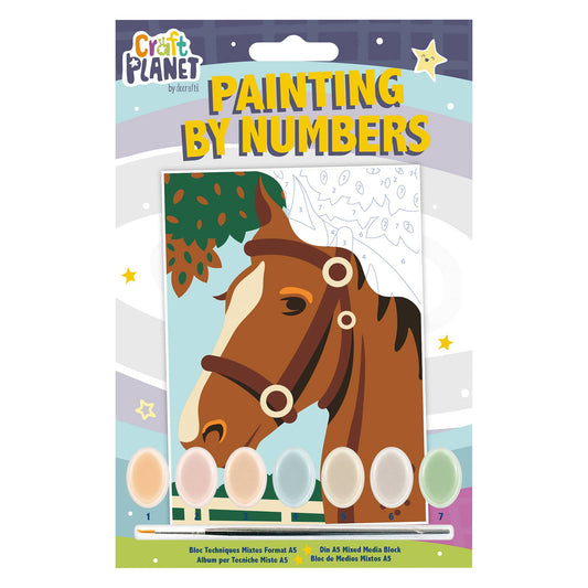 Mini Paint By Numbers Kit "Horse"