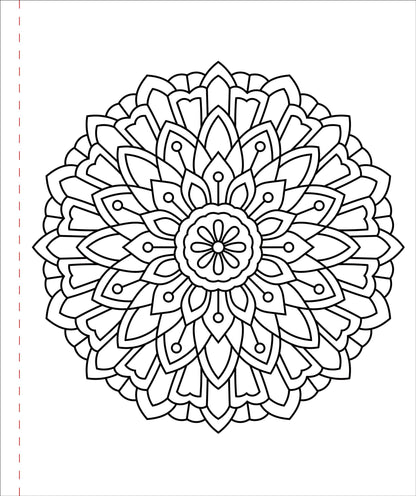 Large Print Colouring Book "Colour Me Calm"