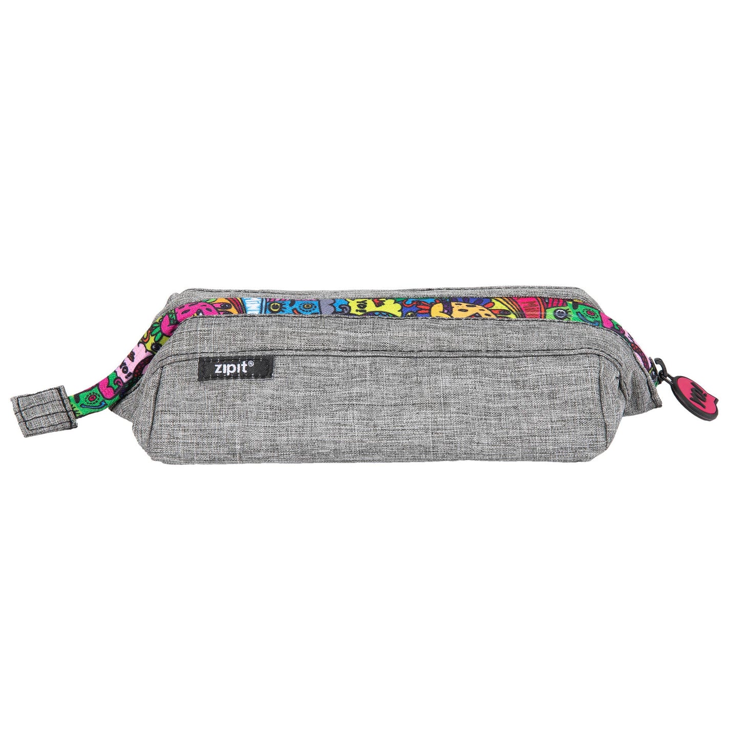 ZIPIT Lenny Pencil Case (Light Grey)