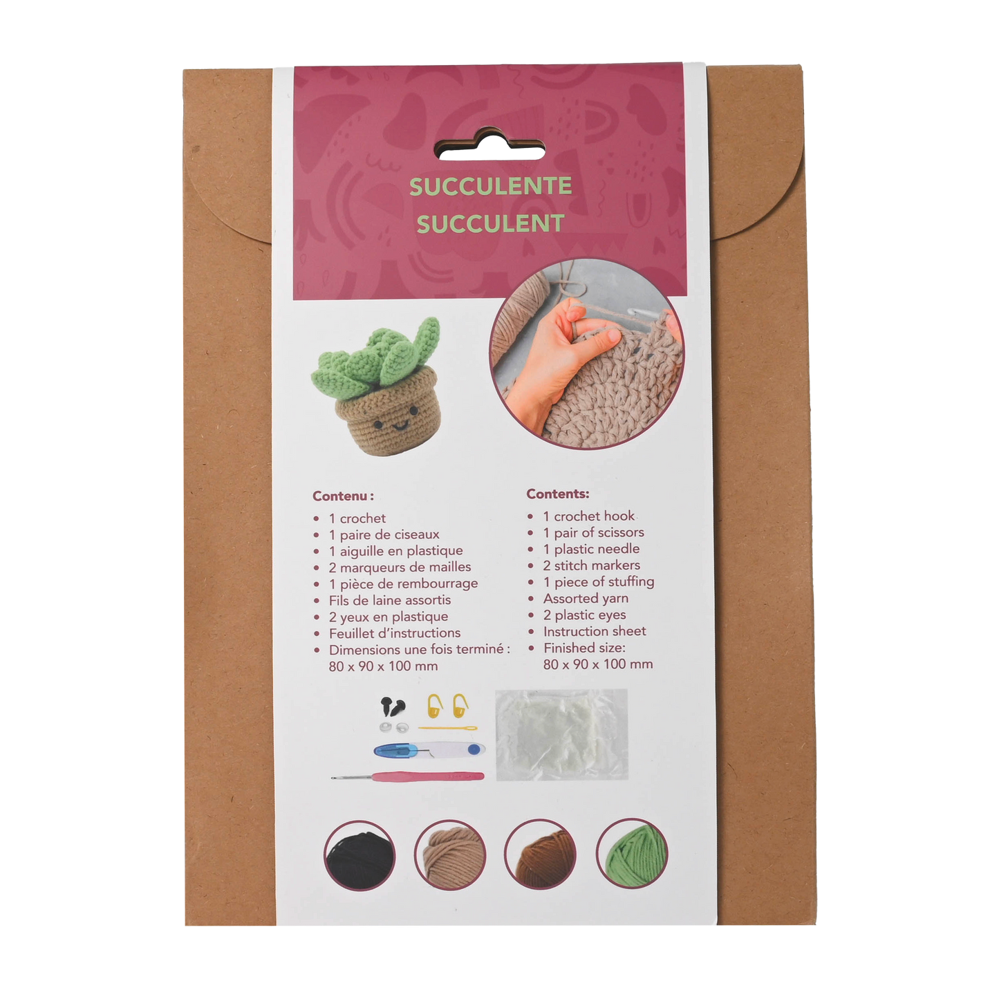 "Succulent" DIY Crochet Kit