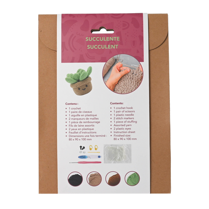 "Succulent" DIY Crochet Kit