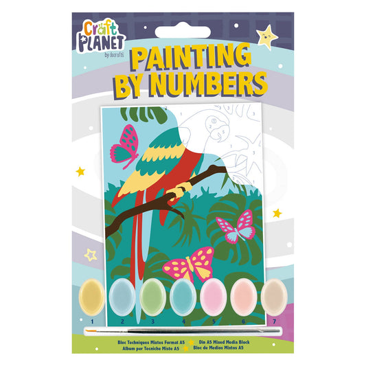 Mini Paint By Numbers Kit  "Parrot"