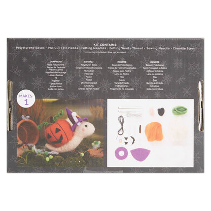 Needle Felting Kit "Pumpkin Snail"