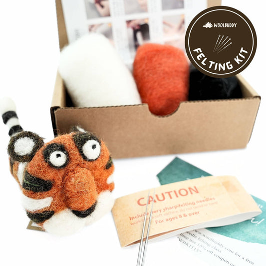 Woolbuddy Needle Felting Kit "Tiger"