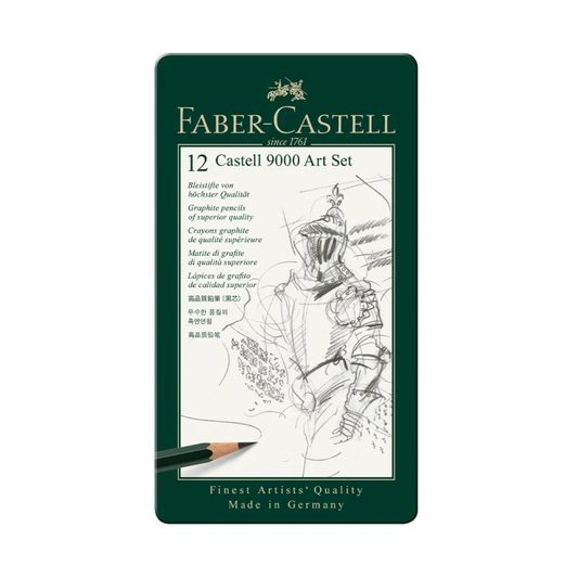Faber-Castell 9000 Graphite Pencils Set of 12 (Art) 2H-8B