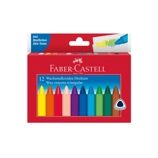 Faber-Castell Triangular Crayons Set of 12