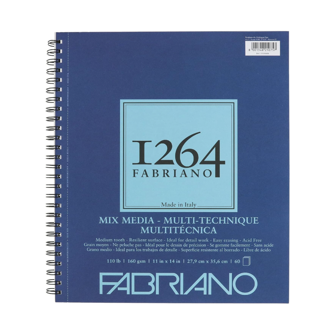 Fabriano 1264 Mixed Media Pads 110lbs