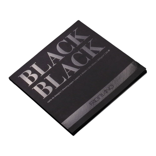 Fabriano Black Black Pad 8x8" 140lb 20 sheets