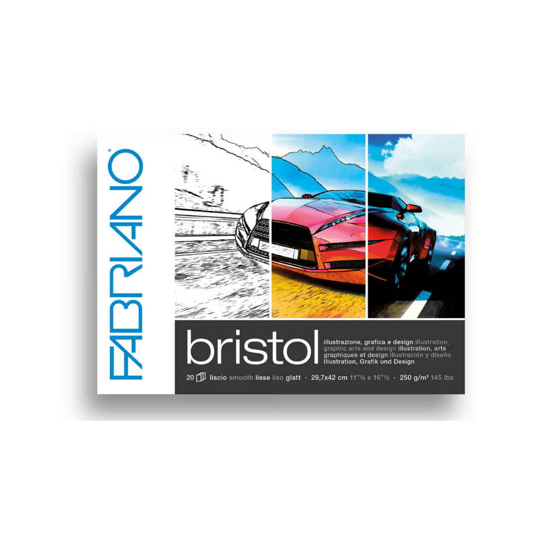 Fabriano Bristol Pad 8.5x12" 110lb 20 Sheets