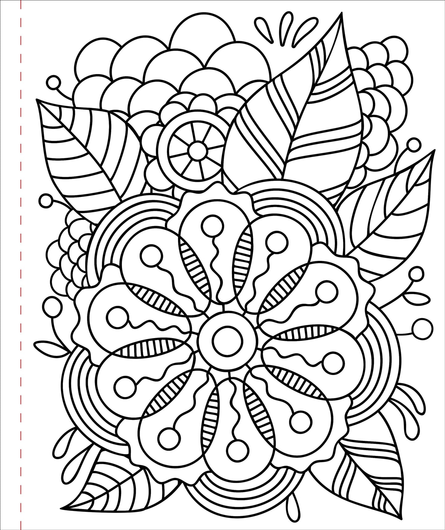 Large Print Colouring Book "Colour Me Calm"