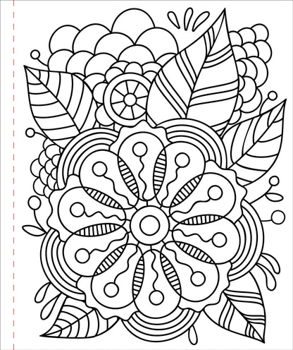 Large Print Colouring Book "Colour Me Calm"